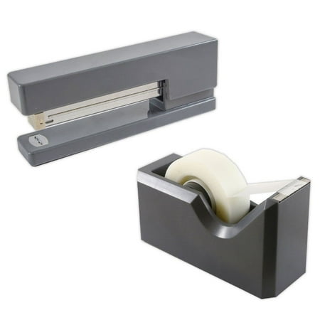 UPC: 0712155870352 | JAM Paper Office & Desk Set  Grey  1 Stapler & 1 Tape Dispenser  2 per Pack