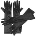 thumbnail image 1 of OULII 2Pairs Women Satin Gloves For Funeral Church Prayer Comfortable Wearing, 1 of 8