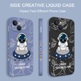 thumbnail image 3 of Funda De Teléfono De Astronautas De Crucero Para IPhone 13Pro 13 12 Mini Pro 5G Max Con Patrón Lateral De Silicona Líquida, 3 of 4