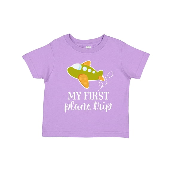 Inktastic My First Plane Trip Airplane Travel Boys or Girls Toddler T-Shirt