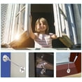 thumbnail image 2 of Gancho de cabina de 2 piezas, gancho de pestillo de puerta, cerradura de gancho de puerta de acero inoxidable plateado, con tornillos de montaje, para ventana (15 cm) Sincero Electrónica, 2 of 5