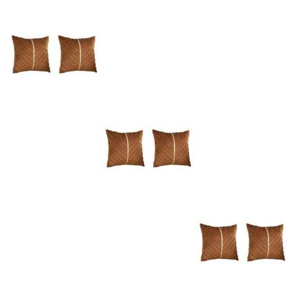 Funda de Cojín Toystoory Terciopelo 2 Piezas Café