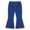 Dark Blue, variant on YEAHDOR Kids Girls High Waist Flared Jeans Casual Daily Bell Bottoms Ruffled Hem Denim Pants