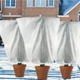 thumbnail image 4 of EARKITY Plant Covers, Frost Protection Bag, Plant Covers Freeze Protection, Winter Drawstring Plant Covers, Thicken Frost Cloth Frost Blankets, Reusable Plants Jacket for Tree Shrub Potted (2 Pcs), 4 of 5