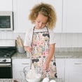 thumbnail image 4 of Husky Dog Flower Floral Kids Aprons for Girls and Boys,Adjustable Neck Strap Toddler Aprons for Kids Cooking Baking, 4 of 7
