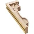 thumbnail image 6 of 4"W x 8"D x 24"H Thin Alma Rough Cedar Woodgrain TimberThane Corbel, Primed Tan, 6 of 6