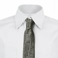 thumbnail image 2 of Black and White Necktie, Ethnic, Dress Tie, 3.7", Black White, by Ambesonne, 2 of 3