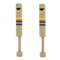 thumbnail image 1 of 2X Wooden Flute Instruments Pulling Diacritical Wooden Flute Early Musical Instrument for Adults, Children, Music Lovers, 1 of 6