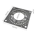 thumbnail image 2 of Modern Grey Tree Grate Composite Resin Tree Pool Cover Square Tree Grate 80*80*3cm for Yard Lawn Patio, 2 of 20