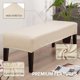 thumbnail image 3 of Funda elástica para banco de comedor SearchI, lavable, color beige, 3 of 9