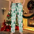 thumbnail image 5 of FYDUU Men's Pajama Pants Mens Christmas Pajamas Pants Casual Bottoms Sleepwear Home Wear With Drawstring Pockets Christmas Pants Commuting Work Pants, 5 of 6