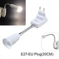 thumbnail image 1 of Adaptador de enchufe de la UE E27, adaptador de extensión para bombillas de lámpara en todas las direcciones, 1 of 5