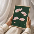 thumbnail image 5 of Abstract Poppy Flower Poster – Minimal Floral Print In Pink And Green Wall Art, Matte Canvas Stretched, Posters for Room Bedroom Living Room Bathroom Wall Decor, Posters & Art Prints, Gift., 5 of 7