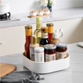 thumbnail image 4 of destyer 360 Degrees Seasoning Organizer 2 Tiers Rotating Spice Rack Turntable Spice Shelf Rotatable Condiments Holder Stand for Seasoning Salt Sugar Pepper, 4 of 9