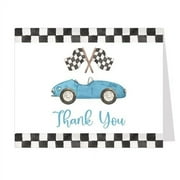 Vintage Race Car Thank You Cards - Handmade with Love