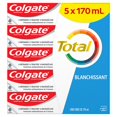 thumbnail image 1 of Colgate Total Dentifrice Blanchissant, 5 x 170 ml, 1 of 2