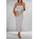 thumbnail image 3 of Vestido PRETTYGARDEN de Verano Strapless Bodycon Maxi XL, 3 of 5