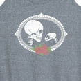 thumbnail image 3 of Instant Message - Human And Cat Skull - Women's Racerback Tank Top, 3 of 6