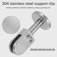 thumbnail image 4 of 4 Pcs Glass 304 Glass Bracket Adjustable Glass Clip 8mm Glass Shelf Holder Glass Panels With 40mm R, 4 of 5
