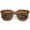 Brown-Gold / Brown, variant on sunglassLA Unisex Modern Horn Rimmed Metal Temple Square Flat Lens Cat Eye Sunglasses 54mm (Camo-Gold / Lavender) - 54mm