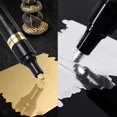 thumbnail image 2 of 3/2/1pcs Chrome Mirror Marker Pen 2mm DIY Reflective Paint Pen Permanent Gold SILVER Marker Touch Up, Model Painting, Marking 3pcs silver, 2 of 6