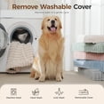 thumbnail image 5 of Orthopedic Dog Bed for Extra Large Dog, Waterproof Pet Bed,Non-Slip Bottom and Egg-Crate Foam with Removable Washable Cover Crate Bed,Grey,42"x30"x4", 5 of 12