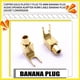 thumbnail image 3 of Injueey Adaptador de Banana a pala de 8 piezas, convertidor de Cable de altavoz, conector de conversión, equipo de sonido, accesorios de reparación, Electrónica, 3 of 6
