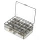 thumbnail image 1 of Caja de almacenamiento de pendientes de joyería con cubierta, caja de almacenamiento de joyería de partición de gran capacidad a prueba de polvo, 1 of 5