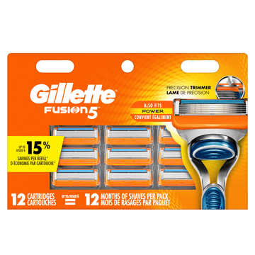 Gillette Fusion5 Men's Razor Blades, 12 Blade (Best Razor For Manscaping)