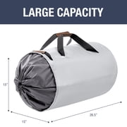 CleverMade Laundry Duffel Luxe - Stone Gray/Shadow Gray