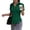 Dark Green #1, variant on Womens Stain Shield Dress Shirts Wrinkle Free Short Sleeve Solid Tops Button Down Blouses Pink Polyester