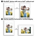 thumbnail image 3 of Americanflat 11x17 Picture Frame with Polished Plexiglass with 8x12 Mat 2 Pack Display Photo Galleria - White, 3 of 8