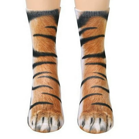 

Funny Animal Paw Socks Gag Gifts for White Elephant Gift Exchange Tiger