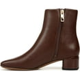 thumbnail image 3 of Franco Sarto Women's Noah Square Toe Ankle Boot Warm Brown 5M, 3 of 5