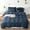 Blue, variant on E.share 4-Piece Solid Yellow Duvet Set, Full Size