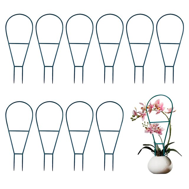 Soporte de enrejado para plantas de jardín de 10 piezas para escalada y crecimiento de plantas, Material Pp duradero, fácil de usar y almacenar