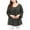Dark Gray, variant on Scyoekwg Tops for Women Trendy Fall Shirts Comfy Clothes for Women Loose Pullover Tops Solid Color Long Sleeve Crewneck Pleated Tunic Tops Dressy Casual Blouses(Army Green,M)