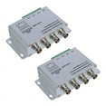 thumbnail image 1 of 2X UTP 4 Canaux Émetteur-Récepteur Vidéo Passif Balun, 1 of 5