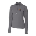 thumbnail image 2 of Women's Cutter & Buck Steel Illinois Fighting Illini Traverse Stretch Quarter-Zip Pullover Top, 2 of 3