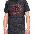 thumbnail image 2 of Under Armour Men's Project Rock Respect Short Sleeve Hoodie SM Black, 2 of 3