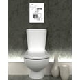 thumbnail image 2 of Funny Bathroom Wall Art Decor, Black and White Toilet Paper Wall Art, Waterproof Wood Framed Canvas Wall Art, Downstairs Toilet Humor Abstract Prints, 12x16in Pictures 1 Pack, 2 of 6