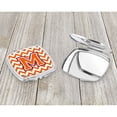 thumbnail image 3 of Letter M Chevron Orange and Regalia Compact Mirror, 3 of 4