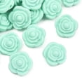 thumbnail image 3 of 50 pc Food Grade Eco-Friendly Silicone Beads Double-sided Rose Aquamarine 20.5x12.5mm Hole: 2mm, 3 of 3