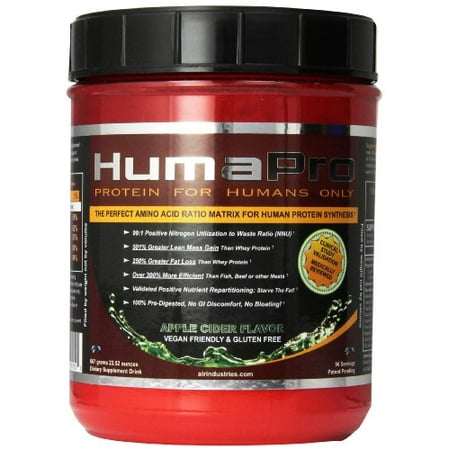 ALR Industries Humapro,  Protein Matrix Formulated for Humans, Waste Less. Gain Lean Muscle, Apple Cider -  667g(23.52