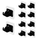 thumbnail image 2 of Nvzi Paquete de 10 soportes para barra de cortina sin perforaciones, soporte adhesivo ajustable para barra de cortina, ganchos adhesivos para barra de cortina para el hogar, color negro, 2 of 4