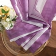 thumbnail image 3 of 2 Pcs de Rideaux en Tulle / Filé / Transparent / Perforé en Polyester de Haute Qualité, Couleur : Violet + Blanc, Taille : 132x214cm, 3 of 7