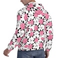 thumbnail image 6 of Fotbe Men's Hoodie with Rose Flowers Pattern - Kangaroo Pocket Pullover Hooded Sweatshirt, Perfect for Daily Wear, Travel, and Home-4X-Large, 6 of 7