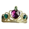 Mardi Gras Heart Gold Tiara Queen Crown Headpiece St. Patricks Day Accessory