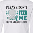 thumbnail image 4 of Inktastic Please Dont Feed Me I Have a Food Allergy with Elephant and Ribbon Long Sleeve Youth T-Shirt, 4 of 5