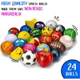 thumbnail image 3 of 24 Stress Balls - Bulk Stress Relief Toys Assortment - 2.5" Stress Balls, Smile Face, Globe, Sport Balls, Hearts and Stars for Treasure Box Classroom Prizes, Party Favors, Or Just Bec, 3 of 6